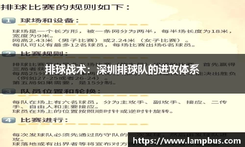 排球战术：深圳排球队的进攻体系